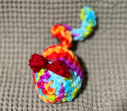 Handmade Catnip Crochet Mouse Cat Toy with Bell