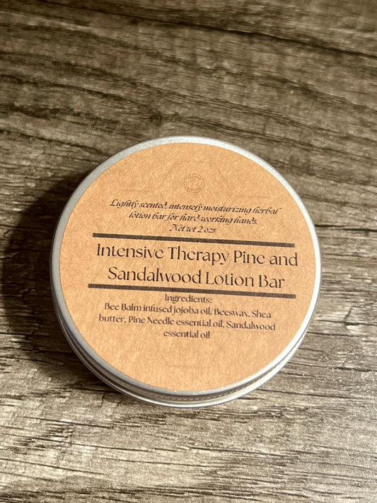 Intensive Therapy Pine and Sandalwood Lotion Bar
